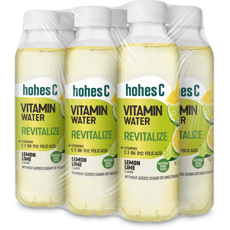 Hohes C Vitaminwasser Revitalize Lemon-Lime, 50 cl, 6 Stück
