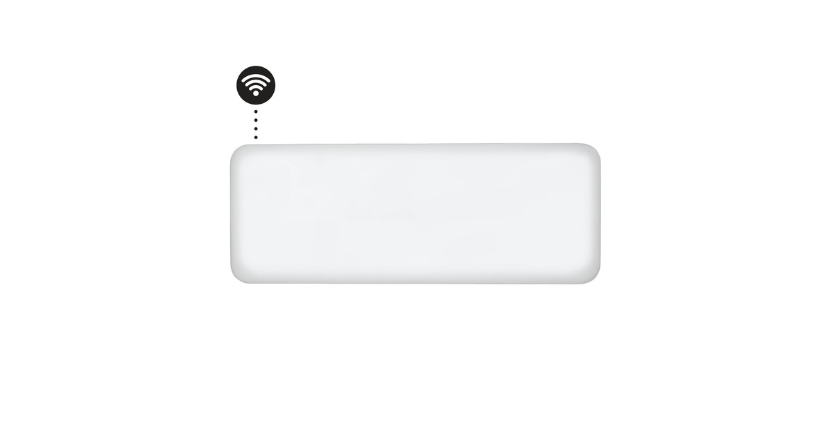 MillSteel WiFi paneelverwarming PA2000WIFI4, 2000 Watt convector  (Wit, wifi 2,4 GHz (wifi 6), Bluetooth 5.2, Zigbee 3.0 + App)