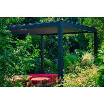 Pergola Deluxe Antraciet 3x3m