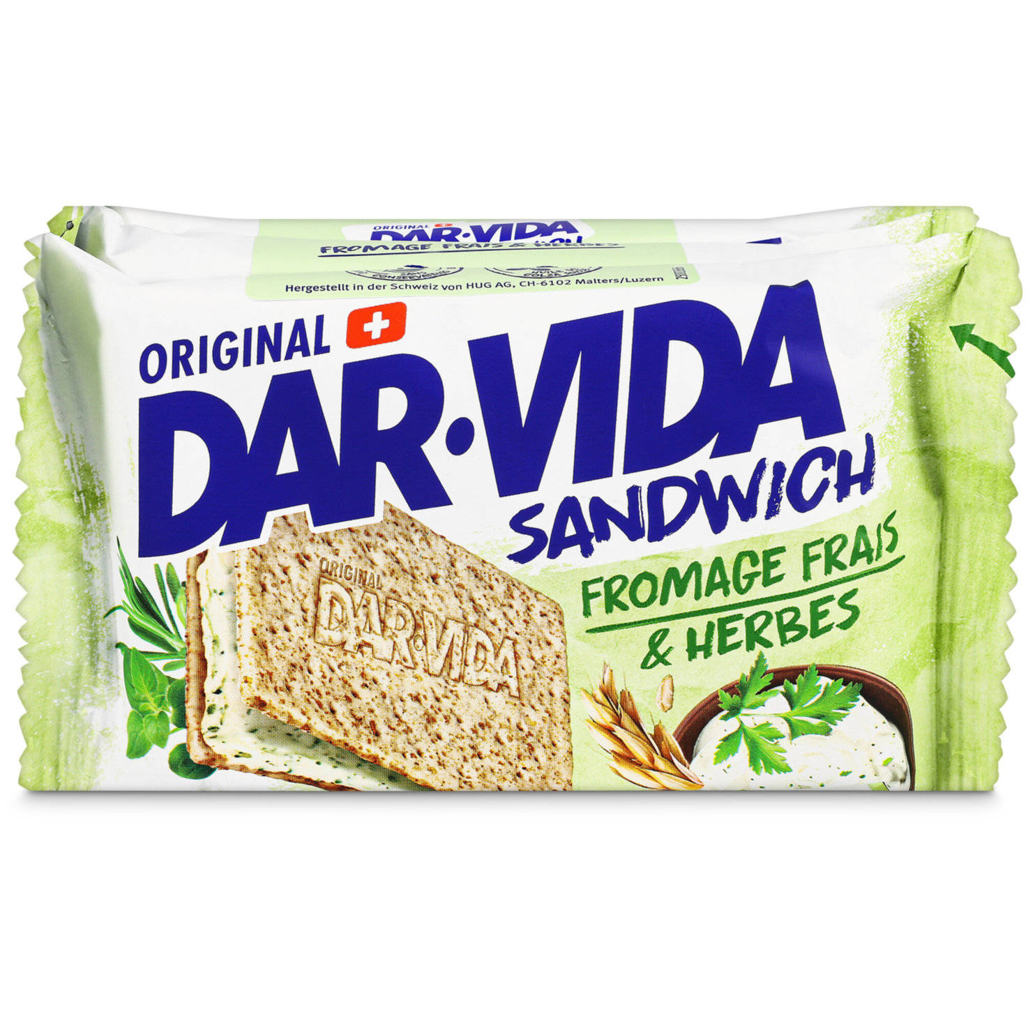 Dar-Vida Sandwich Fromage & Herbes 3 Portionen