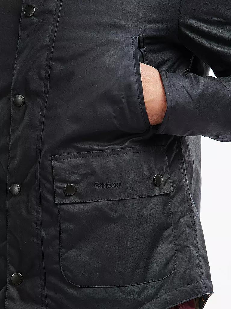BARBOUR Jacke REELIN WAX dunkelblau