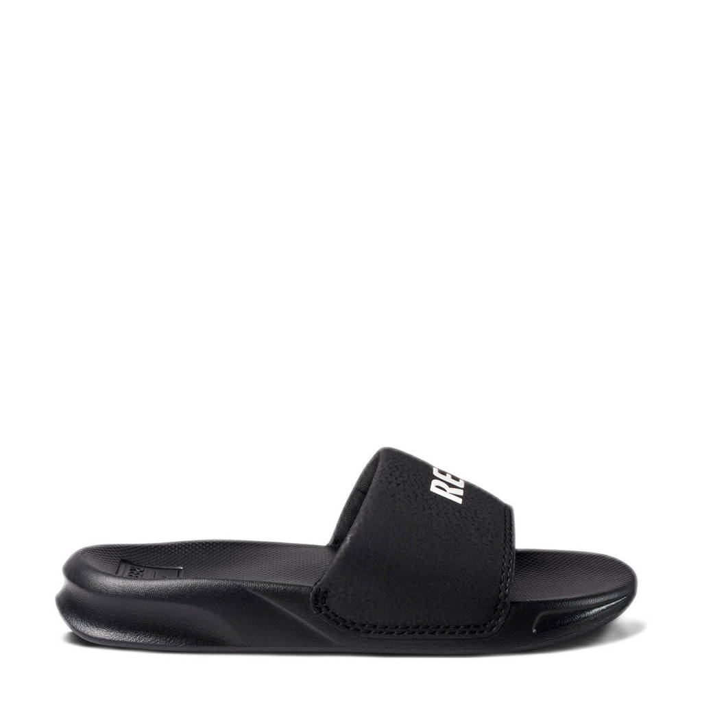 Reef Kids one slide badslippers zwart