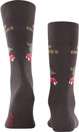Burlington Sokken Merry X-Mas Bruin 21962-5230 kopen