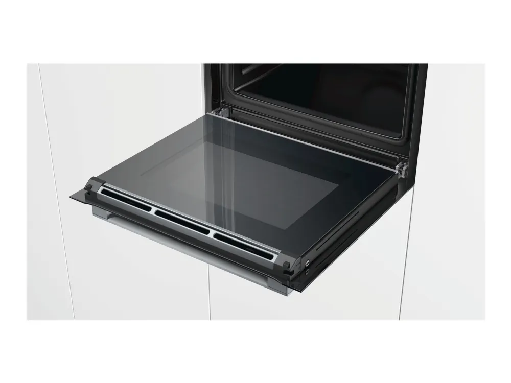 Bosch Serie | 8 HBG676ES1 - Ovn - til indbygning - Wi-Fi - niche - bredde: 56 cm - dybde: 55 cm - højde: 58.5 cm - med selv-rengøring - Klasse A  - sort