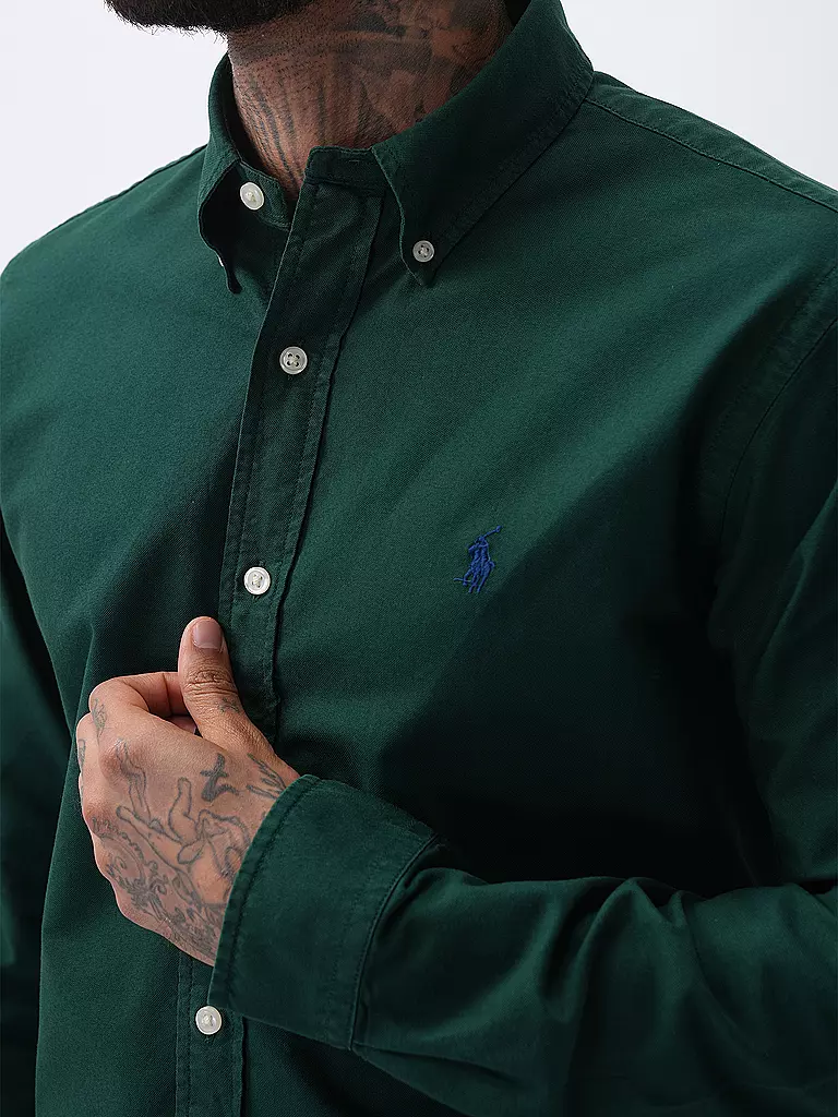 POLO RALPH LAUREN Hemd Custom Fit dunkelgrün