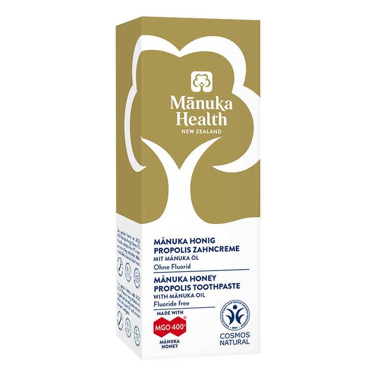 Manuka Health Honig-Propolis Zahncreme fluoridfrei, 20 ml