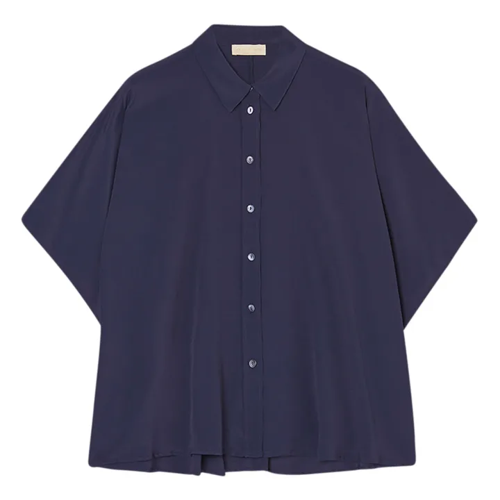 Momoni Chemise Brooklyn Soie | Bleu nuit