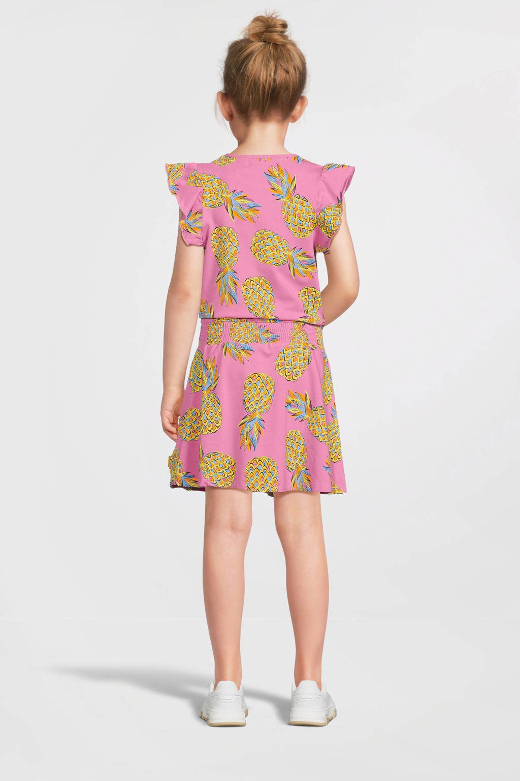Orange Stars jurk Phyllis met all over print roze