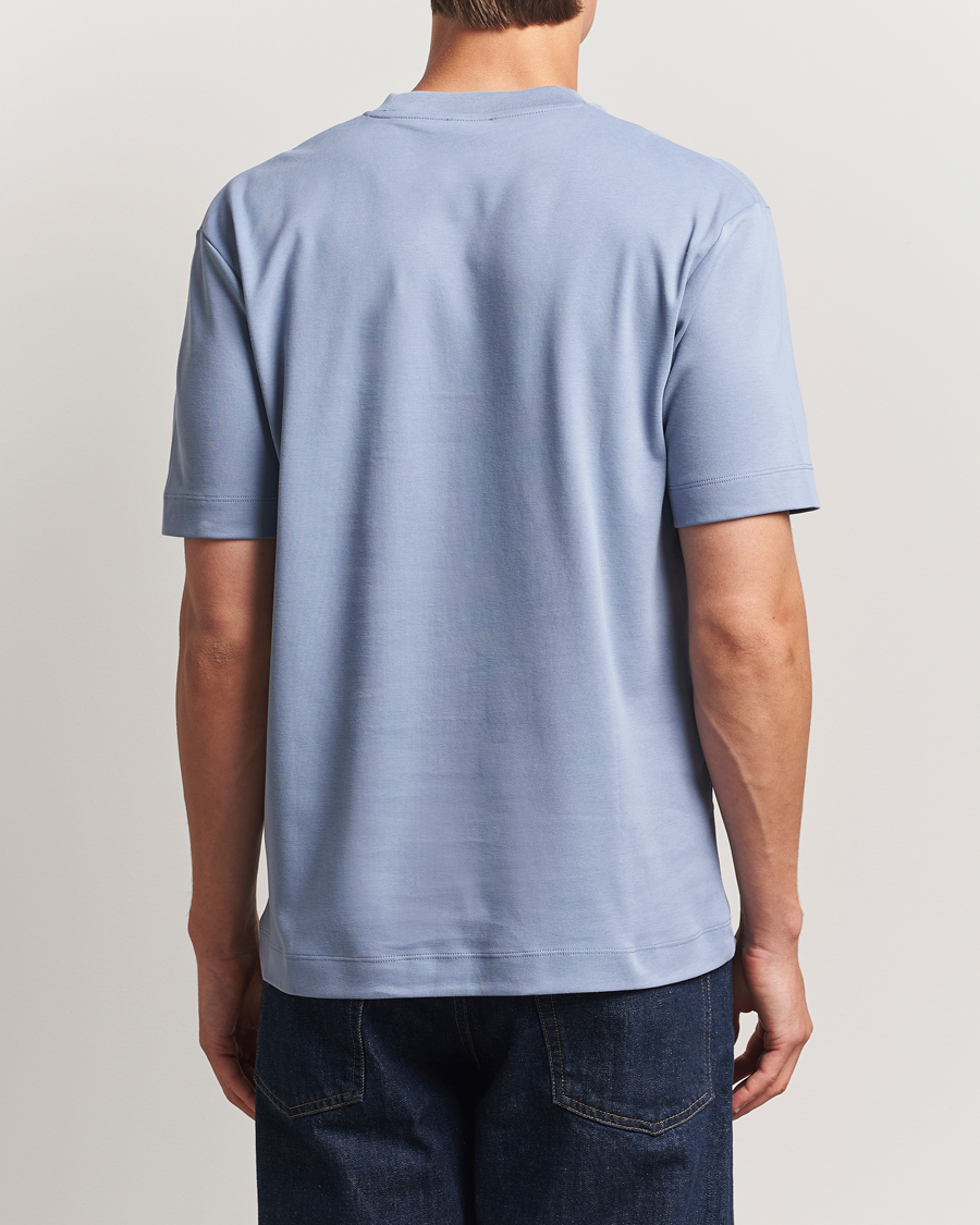 Sunspel Heavy Weight Supima Cotton T-Shirt Vintage Blue