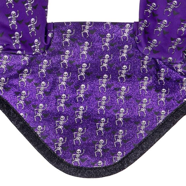 Oornetje QHP Halloween Skeleton Paars