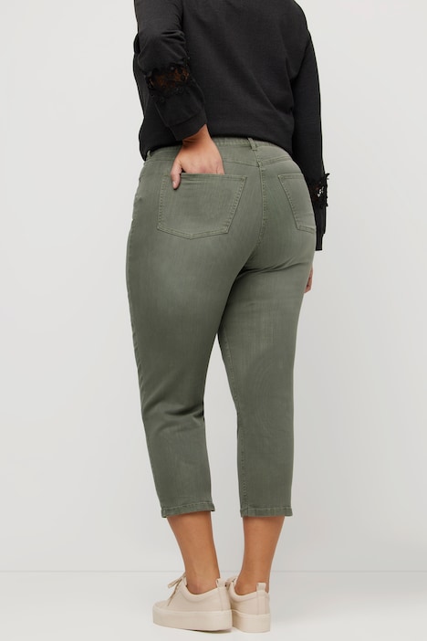 Mom-Colorjeans, 7/8-Länge, 5-Pocket-Schnitt