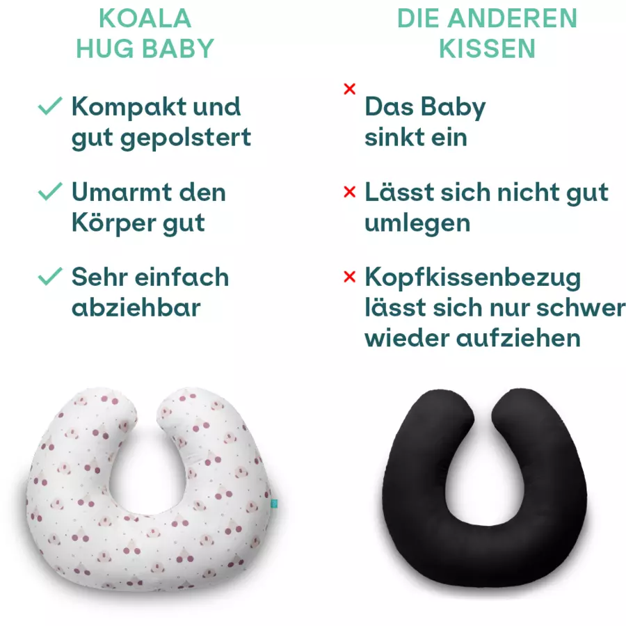 KOALA BABYCARE®Stillkissen Hug Baby - rosa