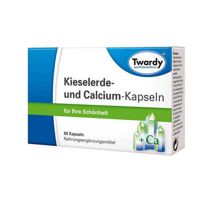 Kieselerde und Calcium Kapseln, 60 St