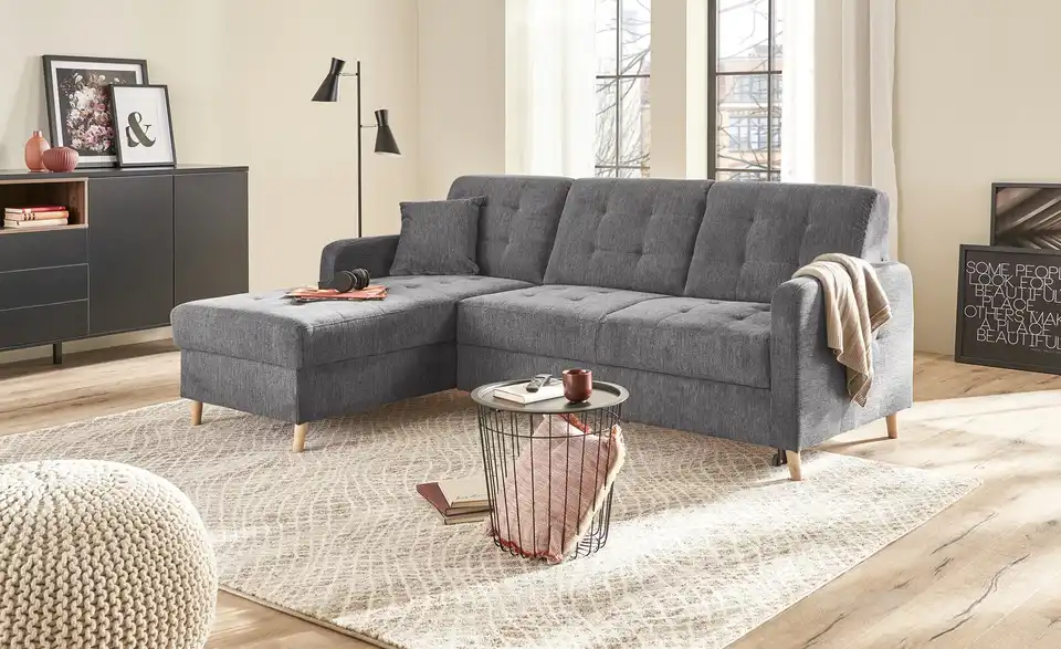 Ecksofa Venus Anthrazit links