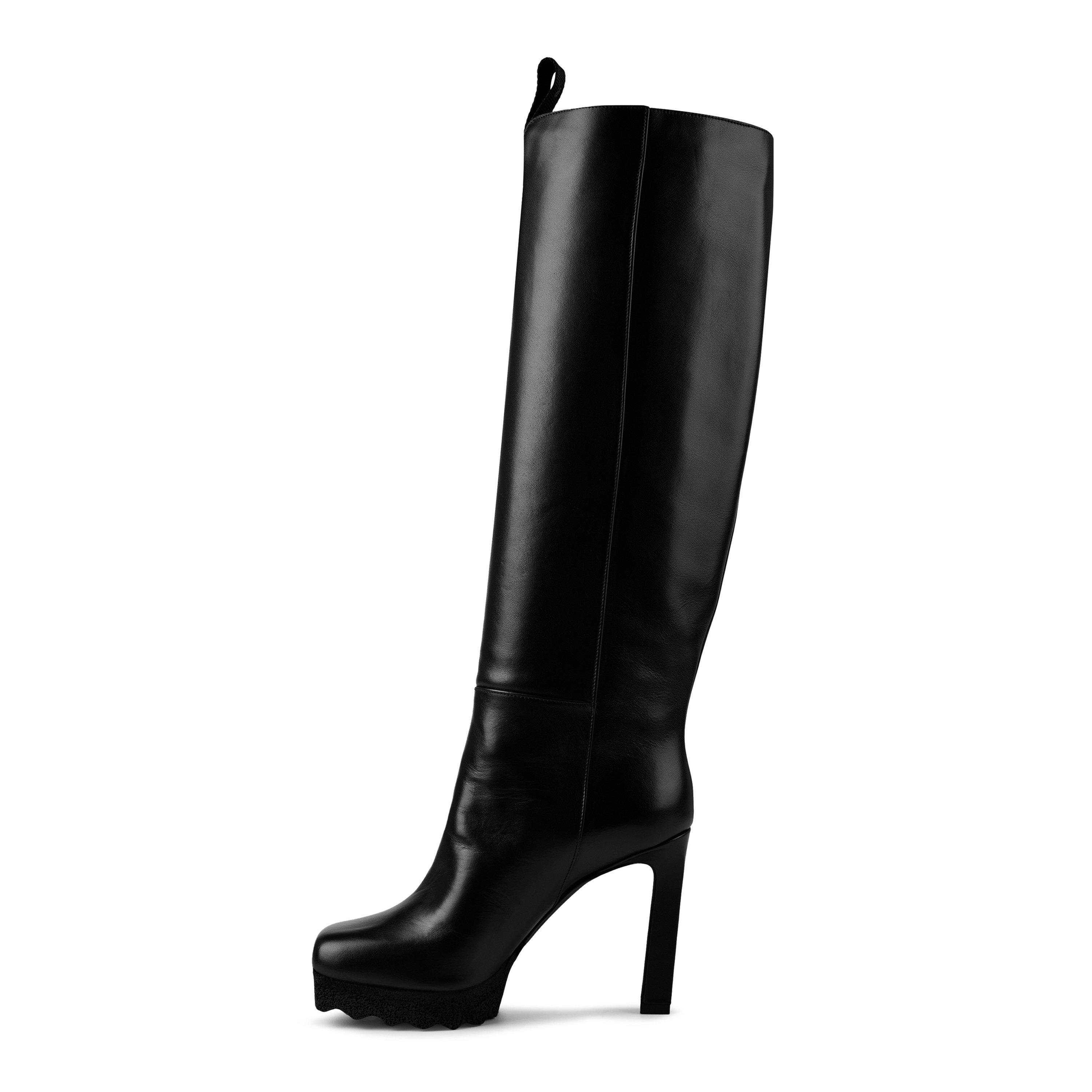 Off White Calf Sponge Sole Boots