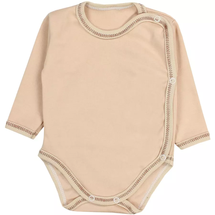 TupTam Unisex Baby Wickelbody Langarm 5er Set graubeige