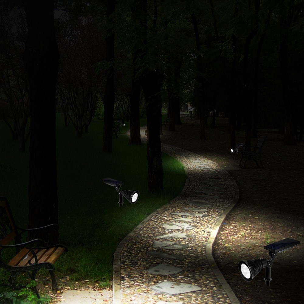Wasserfeste LED Solar Lampe (300LM) Outdoor IP45 Gartenleuchte Bewegungsmelder   Erdspiess