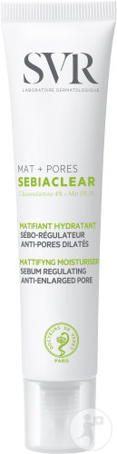 SVR Sebiaclear Mat + Pores Matifiant Hydratant Sébo-Régulateur Anti-Pores Dilatés Peaux Grasses 40ml