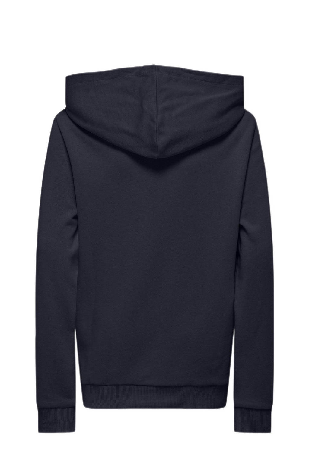 ONLY hoodie KOBJAKE met tekst donkerblauw