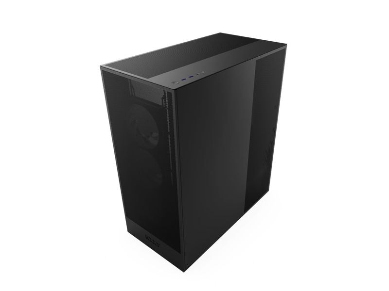 NZXT PC-Gehäuse H7 Flow RGB Schwarz Mid-Tower-Gehäuse mit Seitenfenster und RGB Beleuchtung