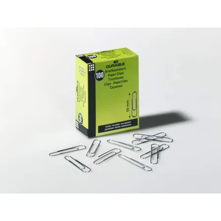 Durable 122425 Briefklammer verzinkt 50 mm, 100 Stück