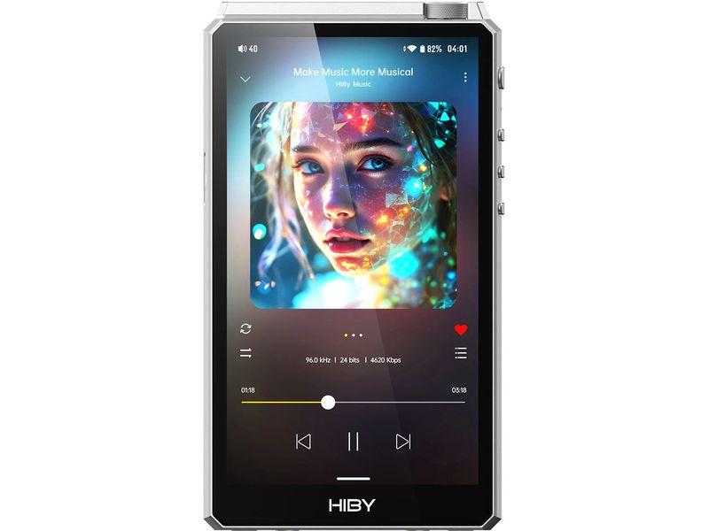 HiBy HiRes-Player R6 III 2025 Silber Hochauflösender Musikplayer mit Android 12
