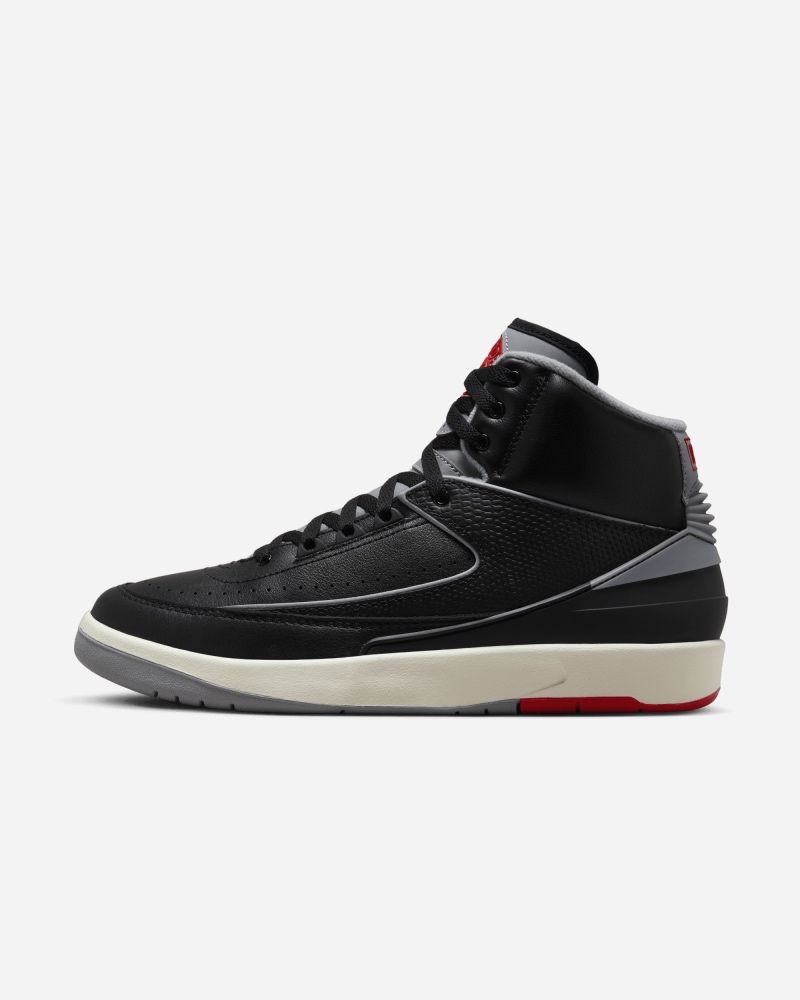 Chaussures Nike Air Jordan 2 Retro Noir & Gris pour homme