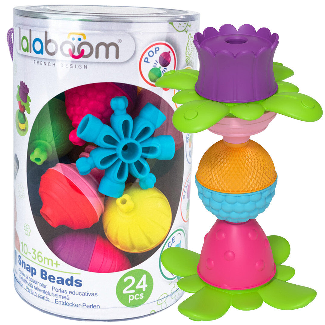 Lalaboom educatieve klikkralen - 24st