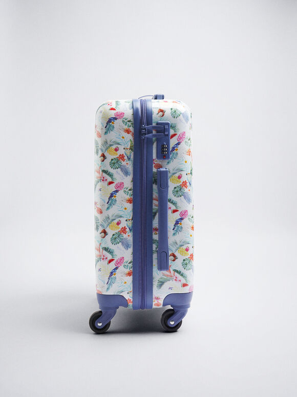 Mala de viagem estampada - Azul