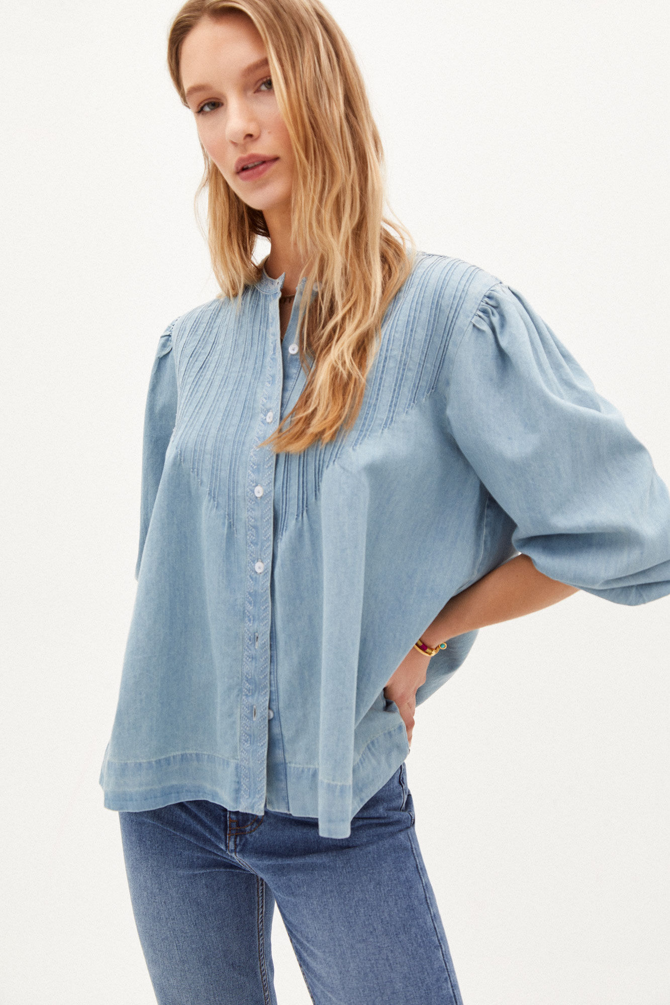 Camisa jeans Carlota - Azul