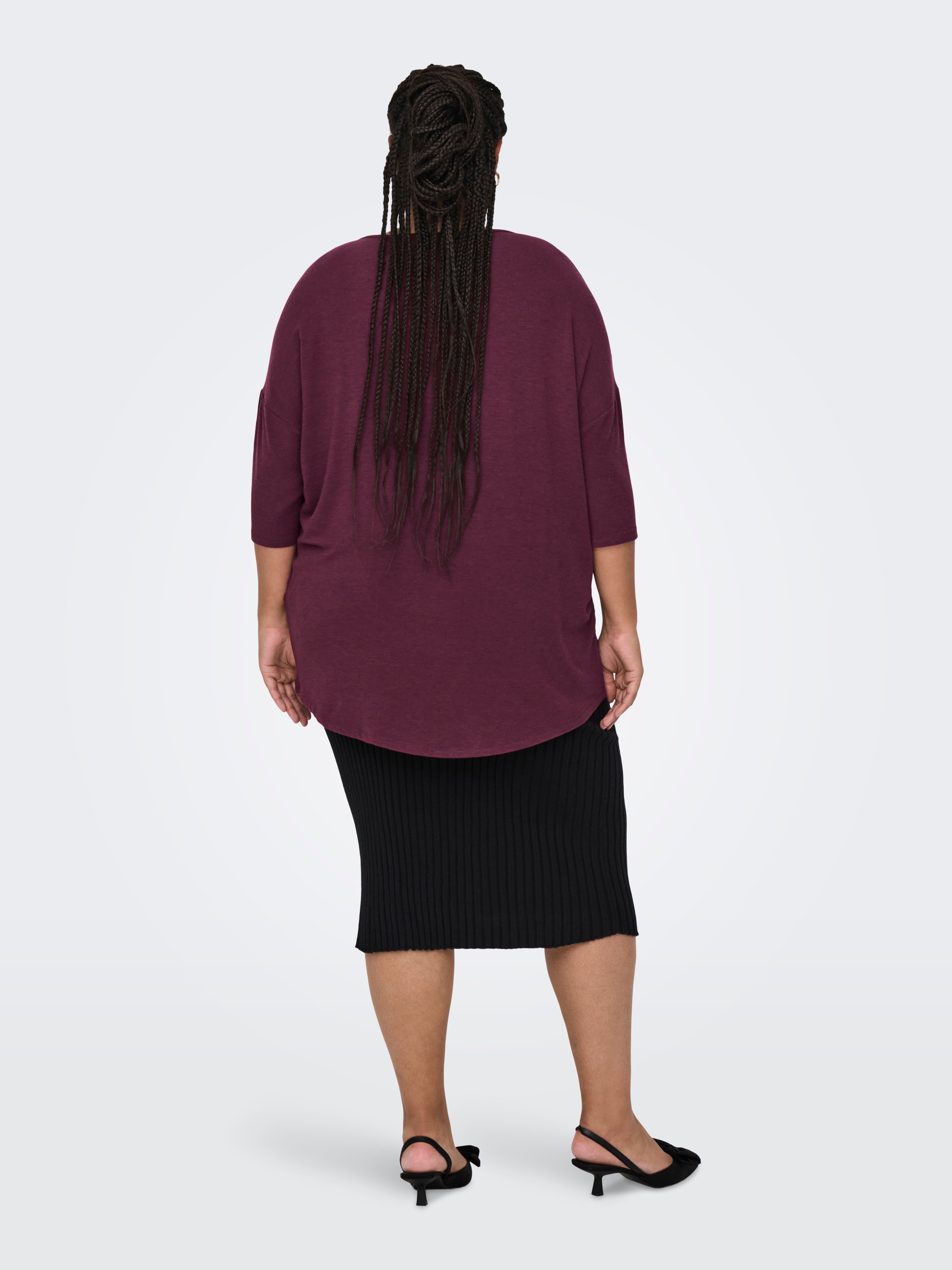 CARLAMOUR Top Burgundy