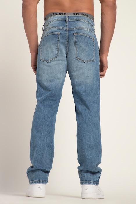 STHUGE Jeans FLEXLASTIC®, Denim, 5-Pocket, destroyed, Straight Fit, bis Gr. 70/35
