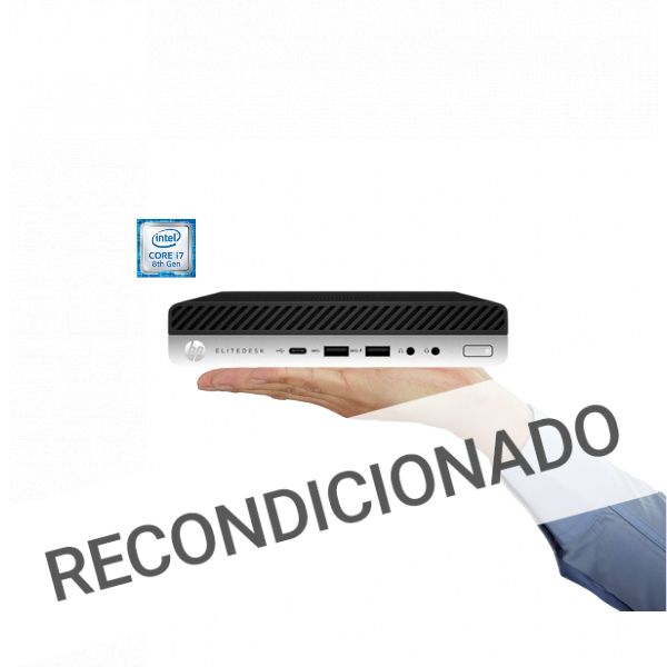 HP EliteDesk 800 G4 mini i7-8700 (6 cores) 16GB SSD 500GB mini-PC (Recondicionado Grade A)