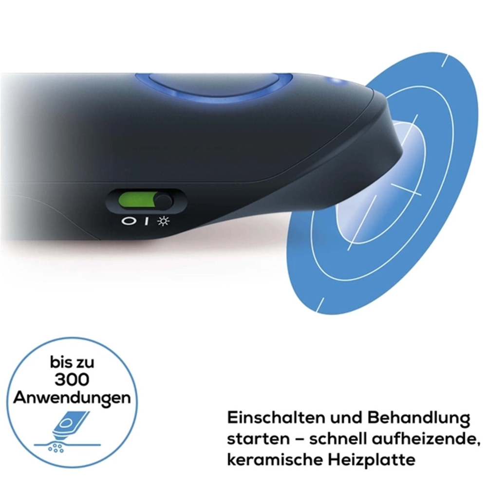 Insektenstichheiler BR 90 Elektrischer Anti-Itch Juckreiz Stift mit LED Licht (60734) - Schwarz