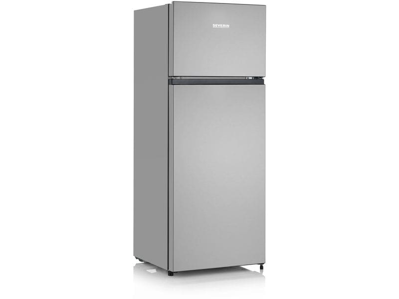 Severin Kühlschrank DT 8761 Silber, Rechts, Wechselbar Kühlschrank mit Gefrierfach