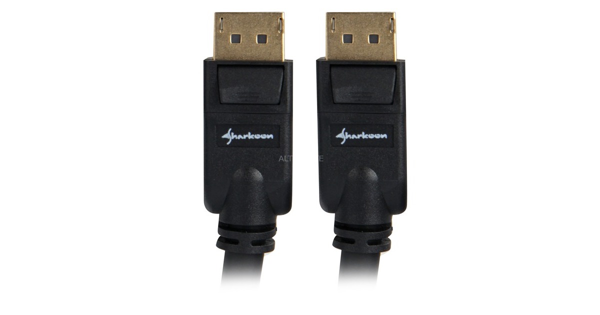 SharkoonDisplayPort 1.3 kabel  (Zwart, 3 meter, 4K)