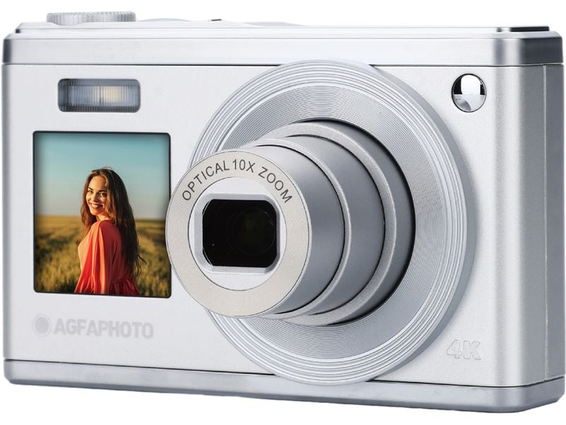 Agfa Fotokamera Realishot DC9200 Grau Leistungsstarke und vielseitige Kompaktkamera mit 10-fachem optischem Zoom