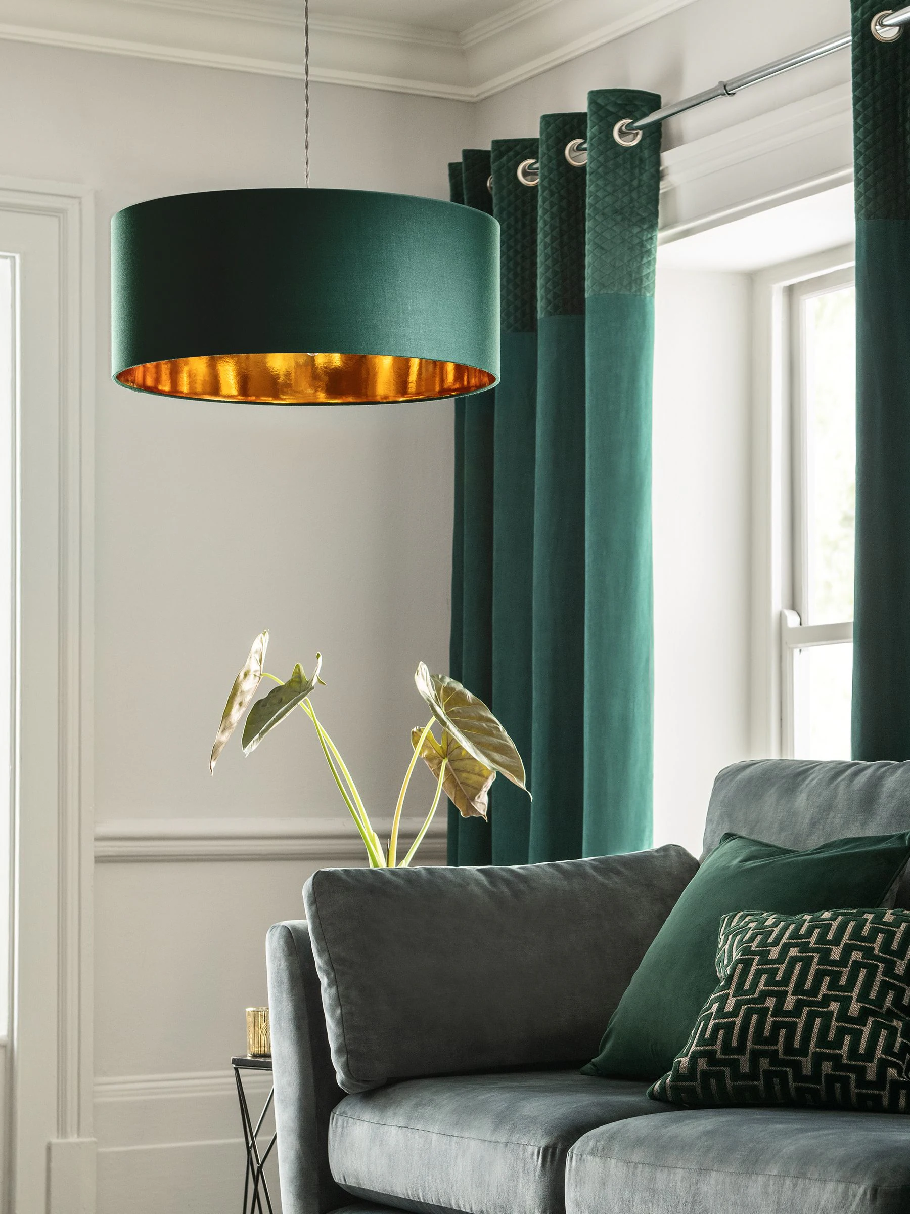 Rico plafondlamp met gemakkelijk te monteren kap