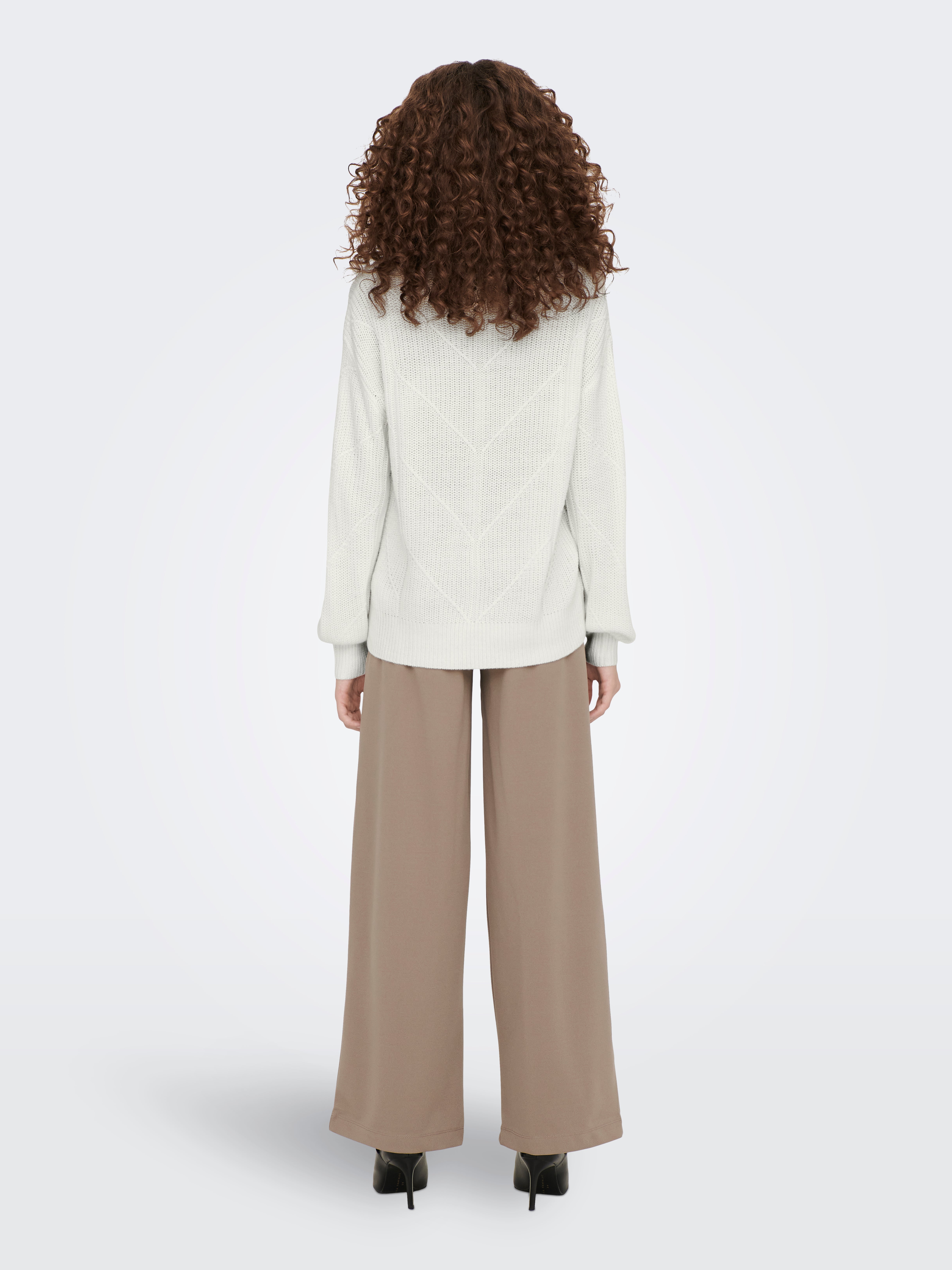 JDYLENETTE Strickpullover Cloud Dancer