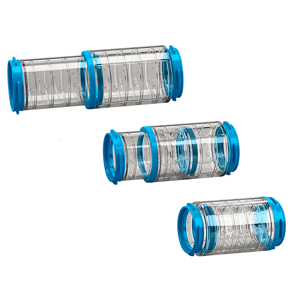 Tube extensible hamsters ferplast fpi 4816 plastique transparent rongeurs