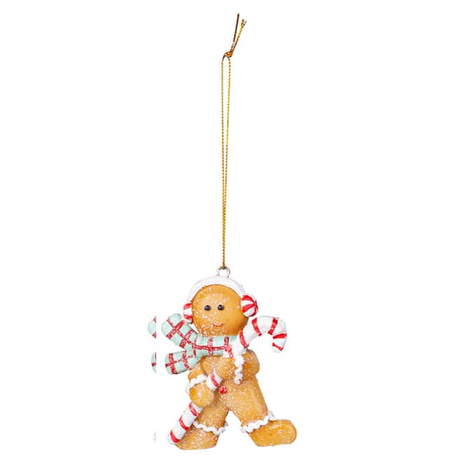 Dekohänger - Lebkuchenfigur - aus Polyresin - ca. 6,5 x 2,5 x 10 cm - 1 Stück