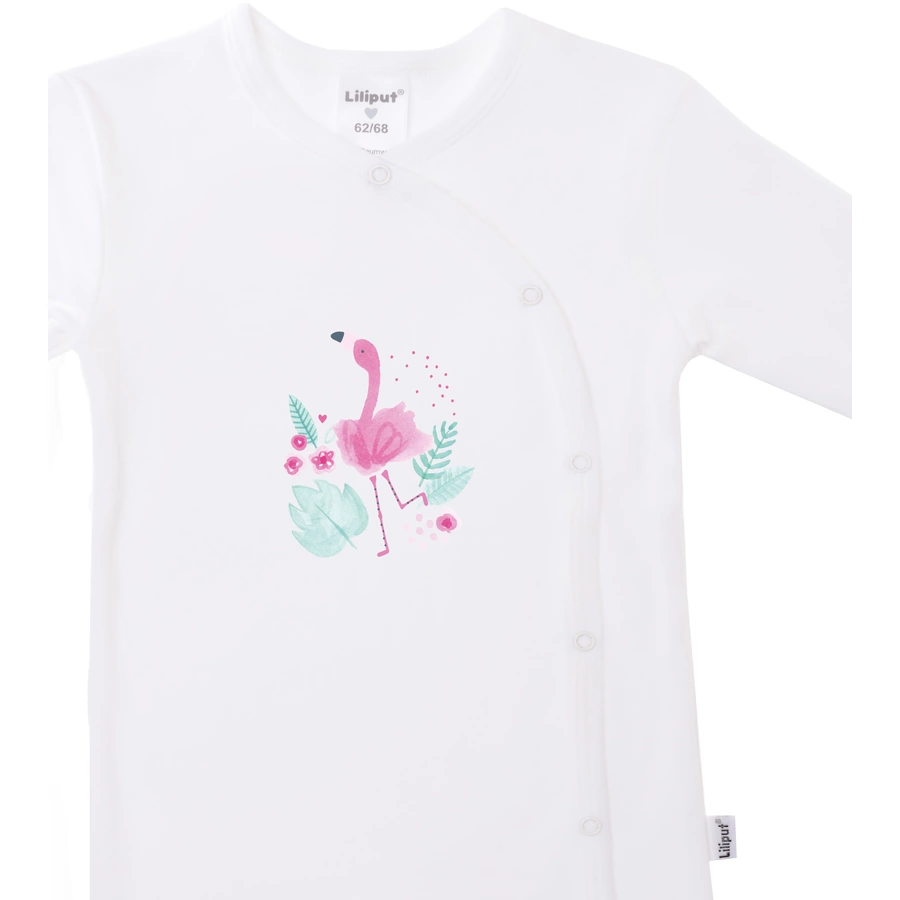 Liliput Overall 2er-Set Flamingo weiss rosa