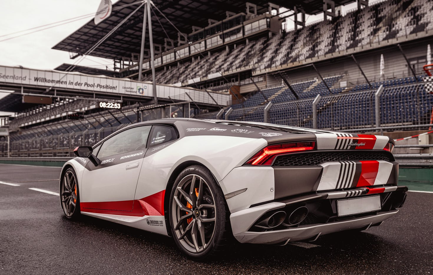 Lamborghini fahren auf dem Lausitzring