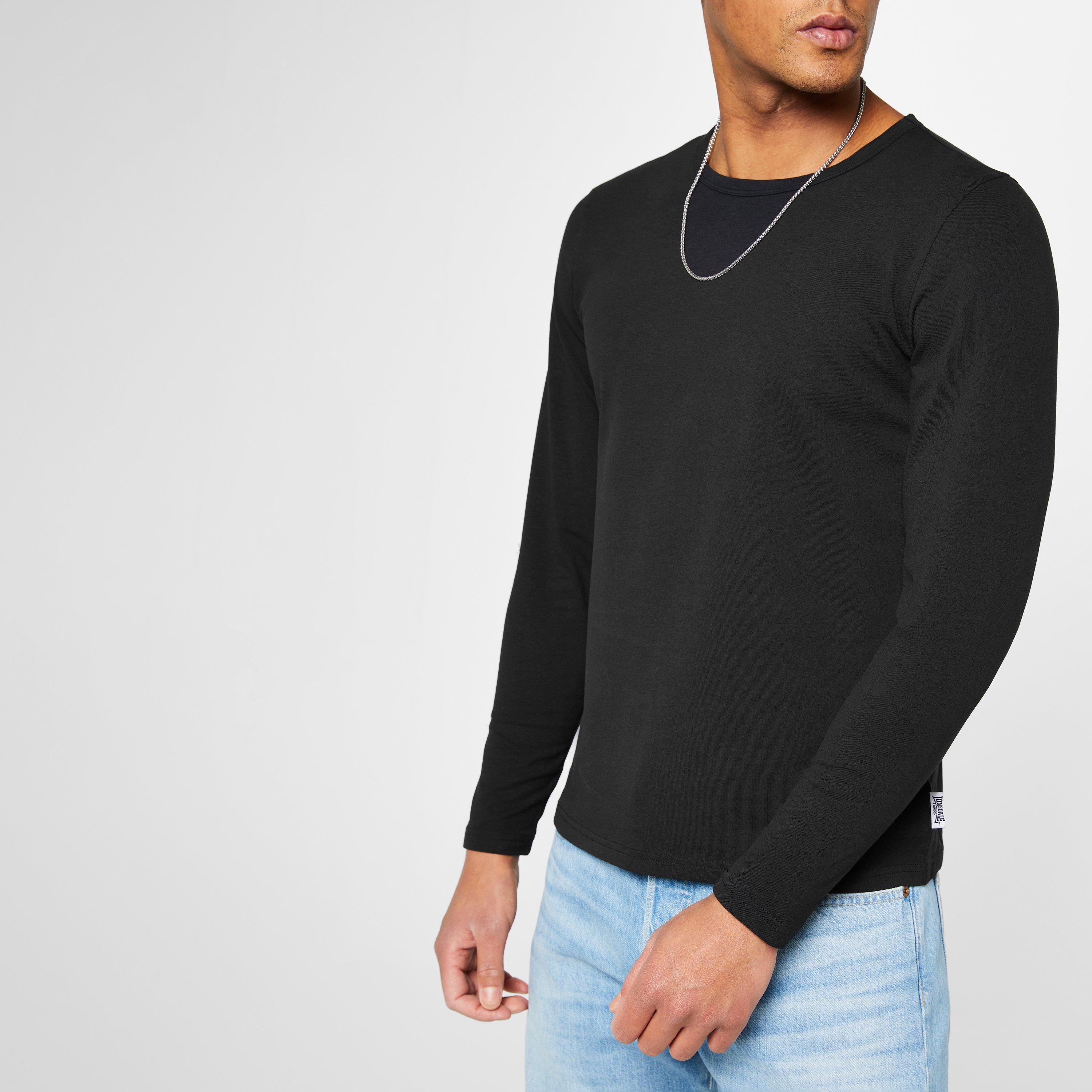 Lonsdale Long Sleeve T Shirt Mens