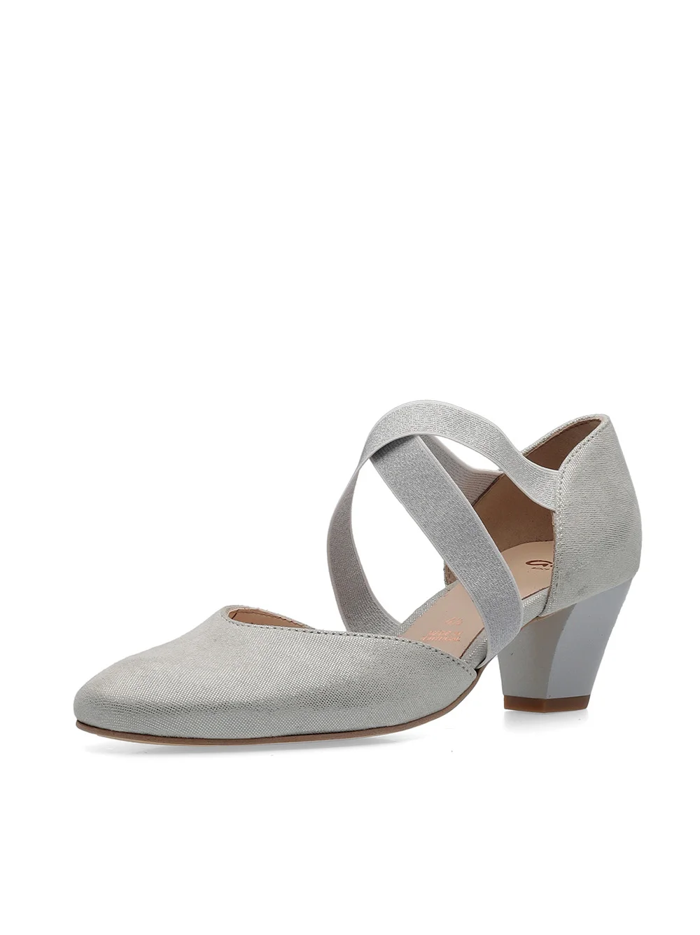 Pumps Toulouse weiß-grau