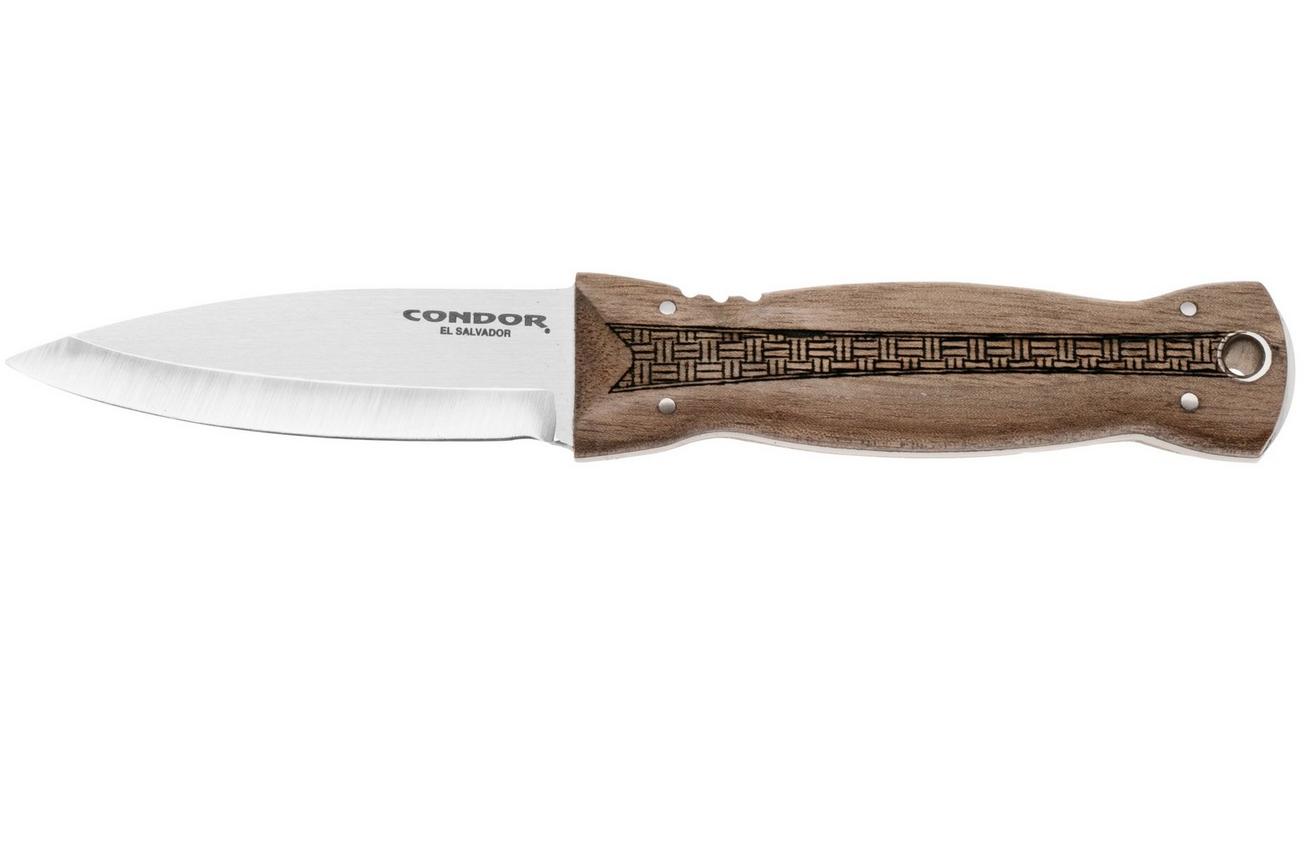Condor Bushcot CTK1040-3.3WSK Satin 14C28N, Walnut, vaststaand mes