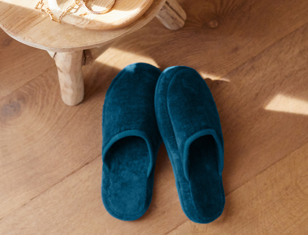 Chaussons de bain-Velouté