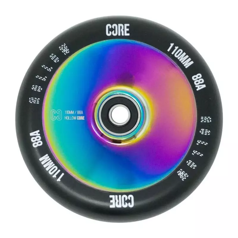 Roue trottinette CORE Hollow V2 Neochrome/Black 110mm