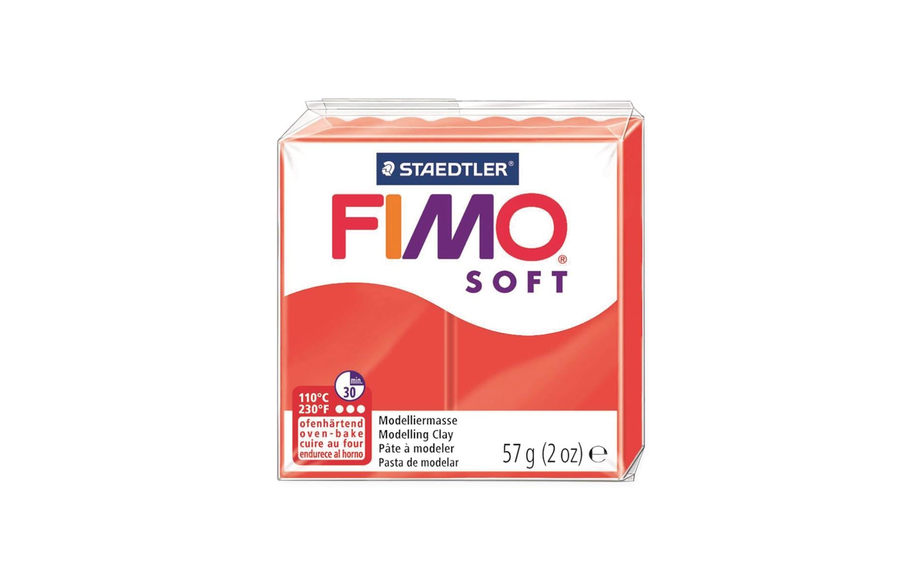 Modelliermasse Soft HellrotWeiche und gut formbare Modelliermasse