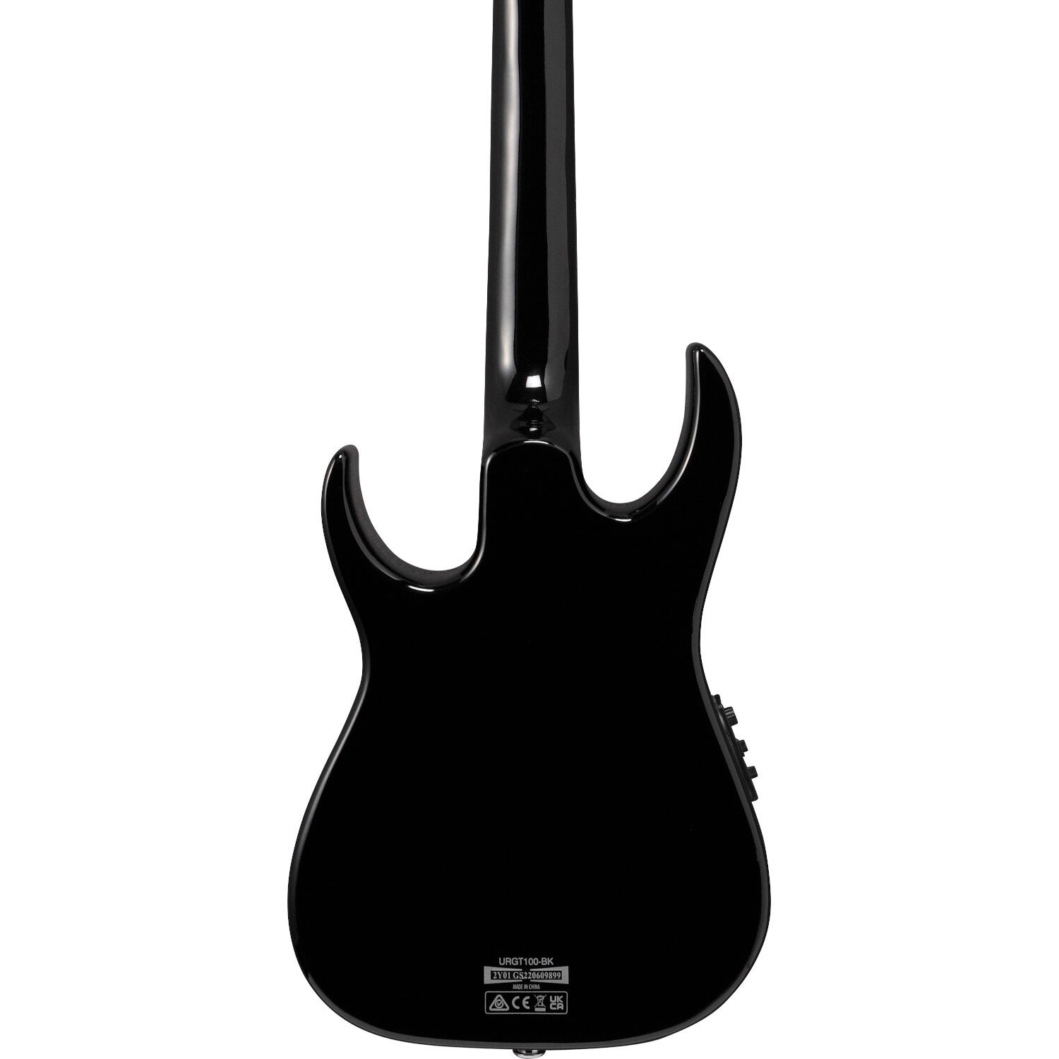 Ibanez URGT100 Black High Gloss elektrisch-akoestische tenor ukelele met gigbag